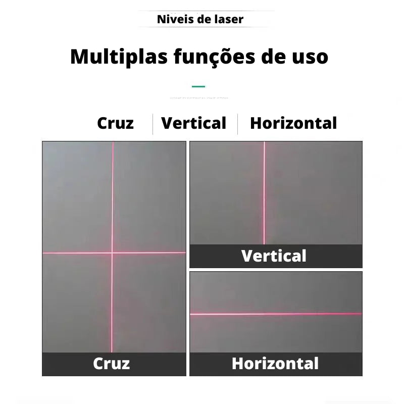 Niveladora Laser Profissional Régua Trena Digital Nivelamento Medição Engenharia Construções Reformas Projetos de Alta Qualidade