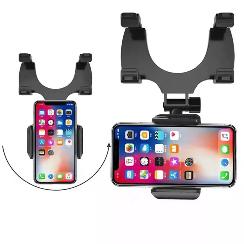 Suporte celular veicular automativo encaixe no retrovisor carro caminhão Gps 360