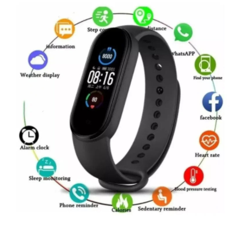 DC Pulseira Smartband Relógio Inteligente M7 Monitor Saúde