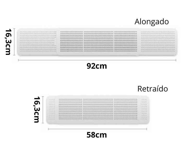 Defletor de Ar Condicionado Ajustável