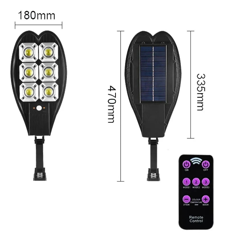 Solar Street Lights Outdoor Wireless Solar Lamp With 3 Light Mode Waterproof Motion Sensor Security Lamp For Front Door Garden