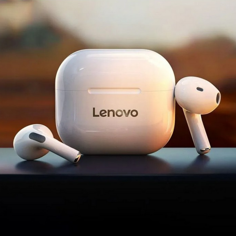 Fone de Ouvido Sem Fio Lenovo LP40 Bluetooth 5.0Dual Stereo